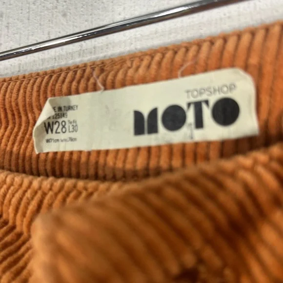 TOPSHOP MOTO CROP CORDUROY PANTS (a369) - Picture 4 of 11
